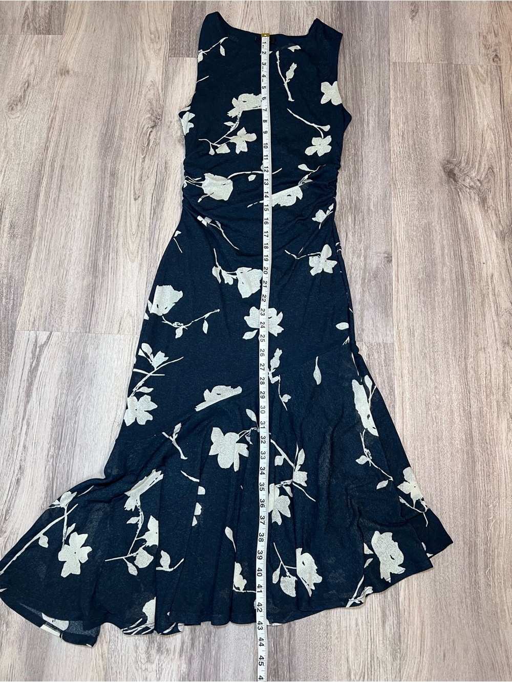 Rails Sleeveless Navy Floral Midi Dress with Cream Flowers Size Small - Picture 9 of 15